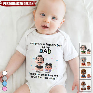 First Father Day With Baby-Personalized Baby Onesie