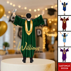 Personalized Graduation Cake Topper-Class of 2025