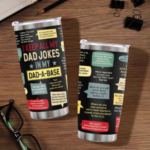Gift for Dad - Stainless Steel Tumbler 20Oz - Dad Joke Birthday Gift for Dad Men Gift - Fathers Day Gift