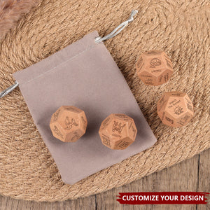 Personalized Date Night Dice - Date Night Gifts, Date Night Ideas, Custom Anniversary Gifts, Gift for Couples
