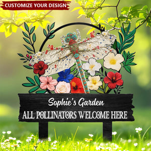 And Into The Garden I Go To Lose My Mind - Personalized Metal Garden Stake