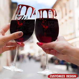 True Crime & Wine - Personalized True Crime Wine Glass,Goblet