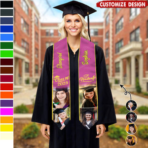 Personalized Photo Class of 2025 Stoles Graduation Day