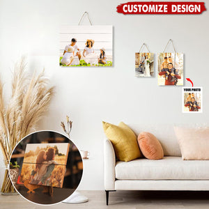 Personalized Couple Photo Wood Decor - Unique Gift For Wife,Husband,Anniversary