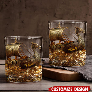 Viking - Personalized Viking Whiskey Glass