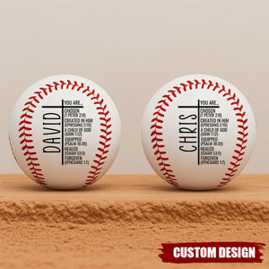 You Are...Personalized Christian Baseball, Religious Gift