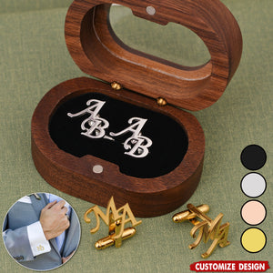 Personalized Name Cufflinks/Initial Cuff Links/Groomsmen Cufflinks