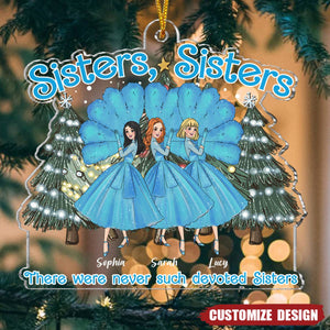 2024 New Release Sisters Sisters- Personalized Acrylic Christmas Ornament