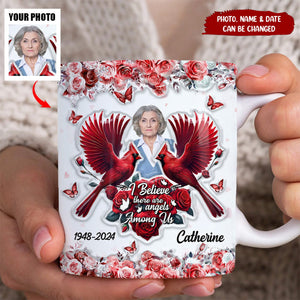 Always On My Mind Forever In My Heart 3D Inflated Effect Cardinal Bird Personalized Edge-to-Edge Mug