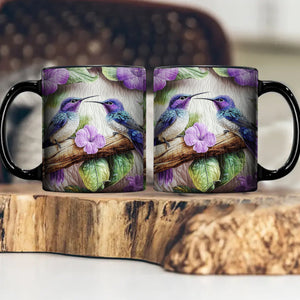 Amethyst Lovebirds Coffee Mug - Gift For Bird Lovers