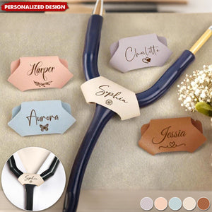 Personalized Leather Stethoscope Name Tag Gift for Doctor