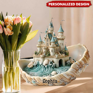Seashell Castle Souvenir Gift-Personalized Sea Lover Shaped Acrylic Plaque