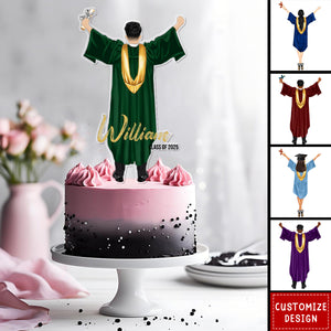 Personalized Graduation Cake Topper-Class of 2025