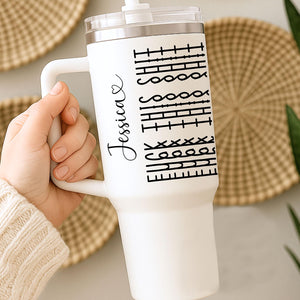 Let The Tumbler Do The Talking-Personalized Fk This Sh*t Tumbler-Gift For Best Friends, Sisters, Family Members, Coworkers
