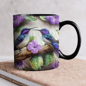 Amethyst Lovebirds Coffee Mug - Gift For Bird Lovers