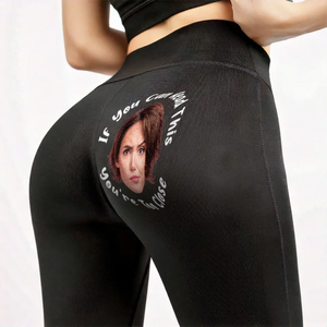 Eyes Up Here - Personalized Women Leggings - Gift For Wife, Anniversary