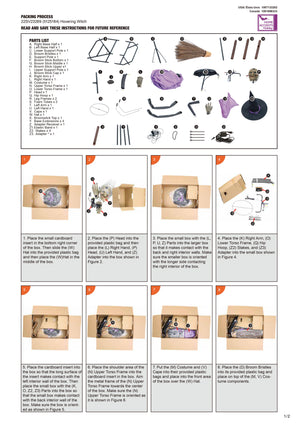 Halloween Props Garden Flying Witch