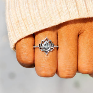 F*ck It and Begin Again Lotus Ring