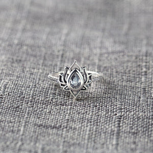 F*ck It and Begin Again Lotus Ring