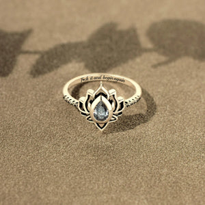F*ck It and Begin Again Lotus Ring