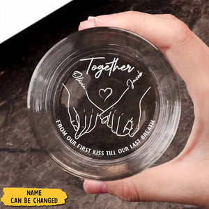 Personalized Gifts For Couple Engraved Whiskey Glass