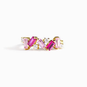 For Self - I Am Enough Pink Diamond Ring