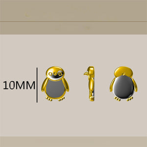 Tiny Penguin Opal Stud Earrings, Animal Earrings
