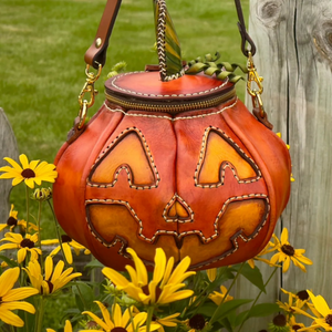 The Great Purely handmade leather Pumpkin Bag