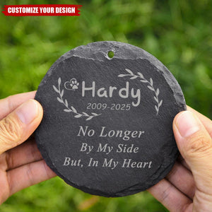 Engraved Pet Memorial Garden Stone Dog Loss - Personalized Garden Slate With Hook, Memorial Gift, Sympathy Gift