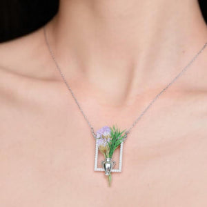 Floral Necklace - Gift For Mom Grandma Wife