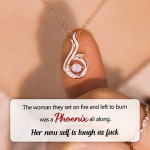Tough As F*ck Phoenix Dancing Necklace