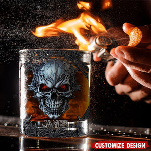 Cool Skull - Personalized Skull Whiskey Glass