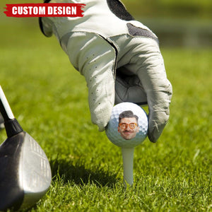 Custom Photo If Found Return To This Guy - Gift For Dad, Father, Grandpa, Golfer, Golf Lover - Personalized Golf Ball