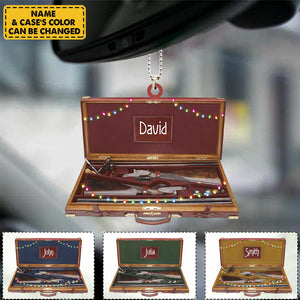 Personalized Ornament For Hunter - Gift For Hunting Lovers - Shotgun Cases Ornament