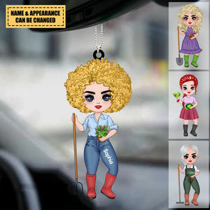 Personalized Gardening Lovers, Gardeners Acrylic Car Hanging Ornament