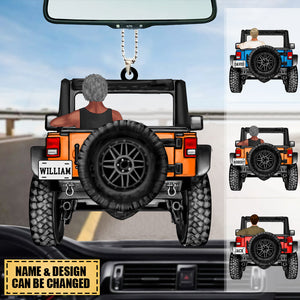Personalized A Boy Off-Road Car Haning Ornament-Gift For Off-Road Lovers