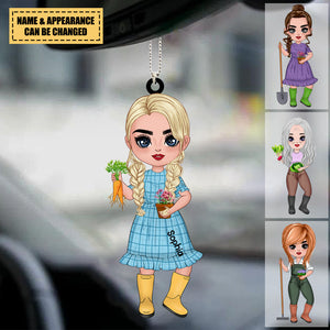 Personalized Gardening Lovers, Gardeners Acrylic Car Hanging Ornament