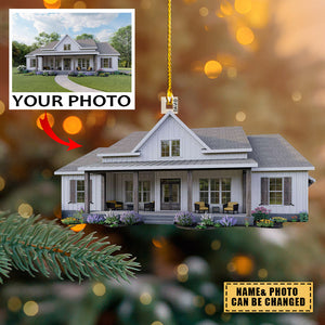 Personalized Custom Photo Ornament - Gift For Family- Custom Your Photo