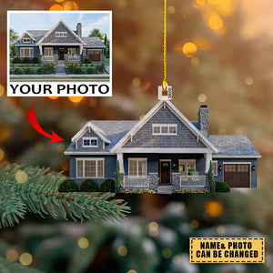 Personalized Custom Photo Ornament - Gift For Family- Custom Your Photo