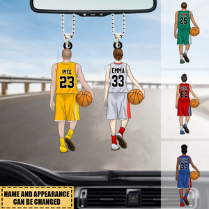 Basketball Player Personalized Car Hanging Ornament Gift For Basketball Lovers