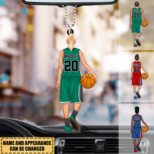 Basketball Player Personalized Car Hanging Ornament Gift For Basketball Lovers