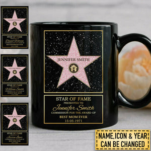 Star Of Fame Custom Ceramic Mug Gift For Family