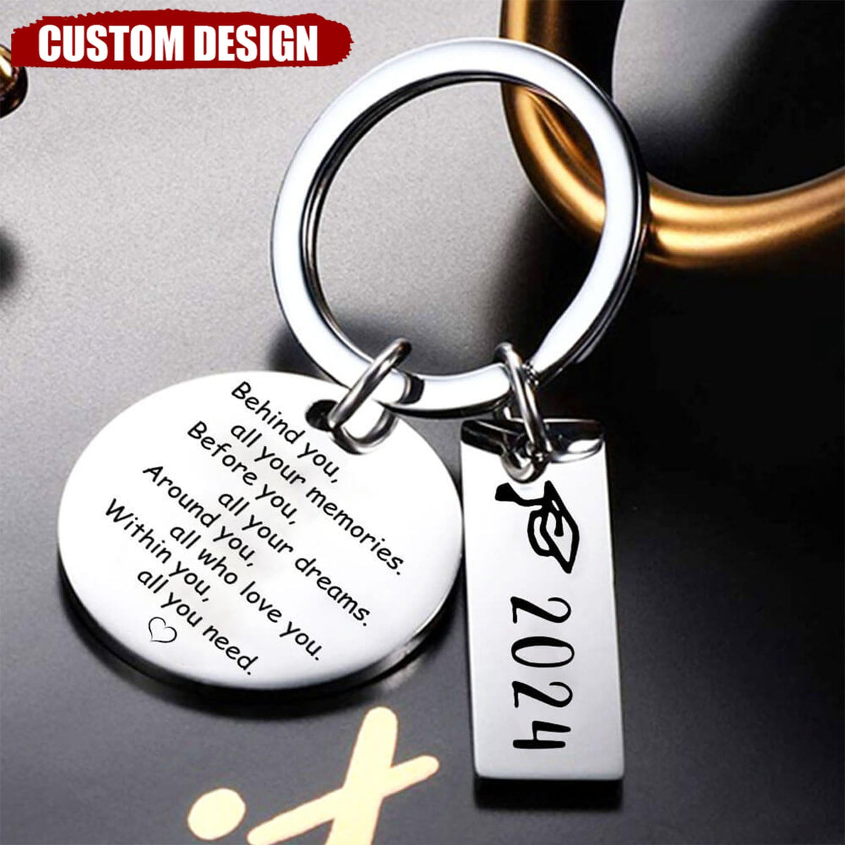 Graduation Personalized Keychain - Within You All You Need