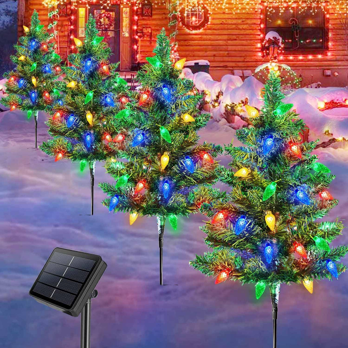 Solar-Powered Mini Christmas Tree🎄🎄