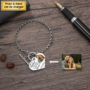 My Favorite Place In All The World Is Next To You - Personalized Couple Bracelet