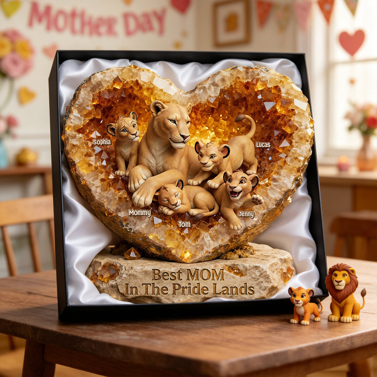 Best Mom In The Pride Lands Acrylic Plaque - Personalized Gifts For Mom Nana