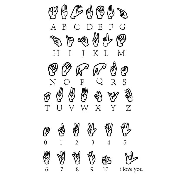 Personalized American Sign Language Necklace with Fingerspelling Name Charm Heartwarming Gift for Deaf ASL Interpreter Teacher