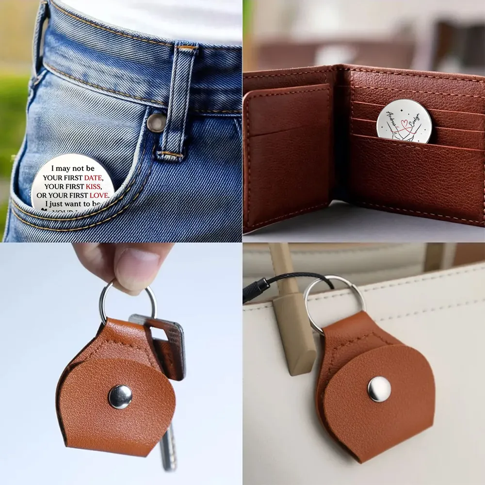 Personalized Pocket Hug Token With Love Quote, Unique Romantic Gift For Couples