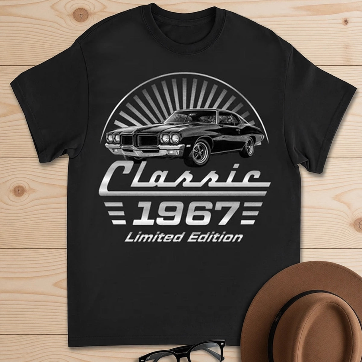 Personalized Classic T-shirt - Unique Gift for Dad & Car Lovers