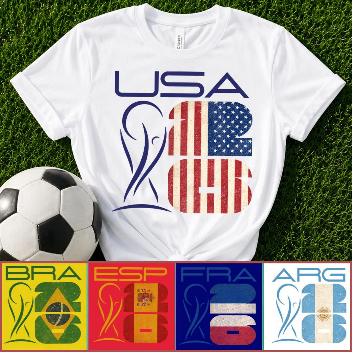 2026 Soccer Fan Shirt - Personalized Country Code T Shirt